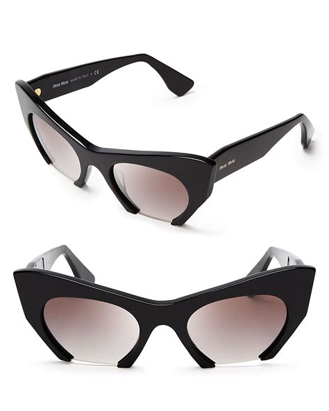 miu miu cat eye sunglasses black|miu miu sunglasses sale.